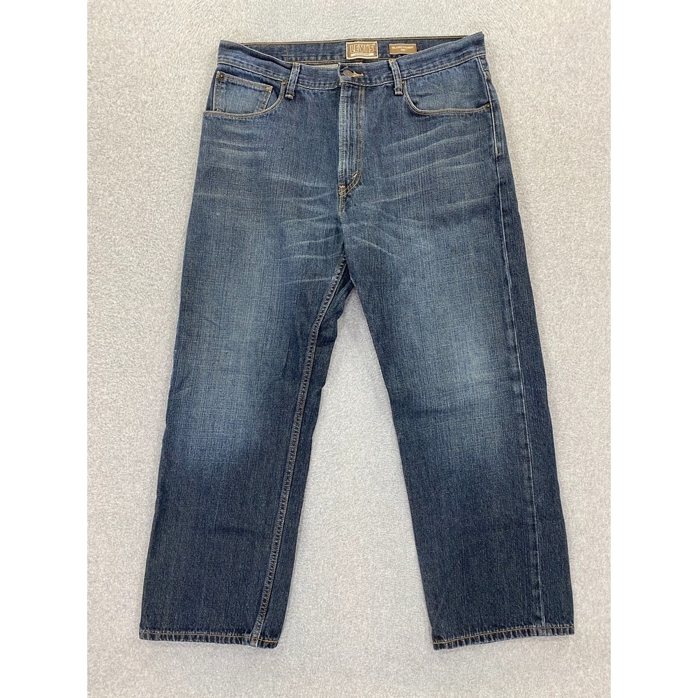 Levi's Men's 559 Relaxed‎ Straight Jeans 36x30 (Fits 36x28) Dark Wash Cotton